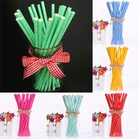 Wholesale Drinking Straws Disposable Paper Creative Mixed Straw Solid Environmental Protection White Black Degradable