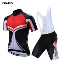 Wholesale Black Red MTB Bike Jersey Bib Shorts Set Men Cycling Clothing Bicycle Top Bottom Suit Ropa Ciclismo Maillot Blouse Racing Sets