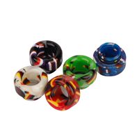 Wholesale Flag Resin Thread Epoxy Wide Bore Drip Tips Mouthpiece Vape Compatible with TFV8 TFV12 Prince Big Baby Atomizer Good Quality