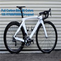 Wholesale Carbon Racing Bike RB1K THE ONE White Carbon Road Complete Bike with R7000 groupset mm Cosmic Wheelset colors