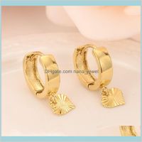 Wholesale Ear Cuff K Solid Gold Gf Heart Earrings Womengirllove Trendy Fashion Jewelry For Europe Eastern Kids Children Gift Drop Delivery