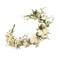 Wholesale Decorative Flowers Wreaths Wedding Hair Wreath Bride Flower Headband Crown Beach Accessory