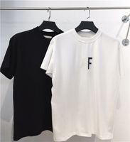 Wholesale Latest Listin Summer Mens Luxurys Designer T Shirt GF Casual Womens Tees Off Black And White Letters Print Short Sleeves Top Sell Flowers High Street Version Size S XL