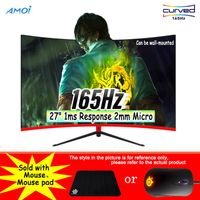 Wholesale Amoi Inch LED Gaming HZ PC MS Respons P Monitors Gamer Computer Screen Curved Display With Mouse Pad Mouse