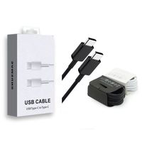 Wholesale with Retail Box m FT USB Type C C to Type C Cables Fast Charge Cord Cable for Samsung Galaxy S21 S20 s10 note Plus Support PD Quick Charging cords