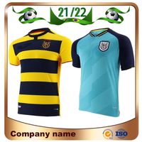Wholesale 2021 Ecuador Copa America Soccer Jersey Home Yellow IBARRA MENA PRECIADO Shirt Away Blue National Team Football uniform
