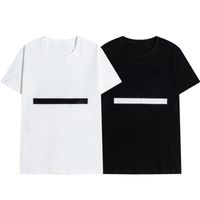 Wholesale Fashion Designer Mens T Shirt Summer Classic Black White Short Sleeve Men Women T Shirts Streetwear Line Print Tee Tops