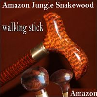 Wholesale Arts And Crafts Arts Gifts Home Garden Woodcraft Trekking Hiking Trip Cane Quality Tips Replaceable Knob Authentic Natural Snakewood Walk