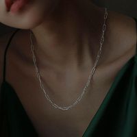 Wholesale Shimmering Full Body Sterling Silver Italian Floral Necklace Commuter Nude Chain For Women Chains