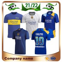 Wholesale 21 Boca Juniors DE ROSSI Soccer Jersey Home TEVEZ CARLITOS MARADONA ROMAN Shirts SALVIO ABILA PAVON football Uniform