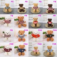 Wholesale 2021 CM Teddy Bear Doll Plush Toys Soft Christmas Stuffed Animals Children s Birthday Gifts Couple Confession Gift Supplies