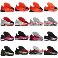 Wholesale Predator Freak3 Laceless LOW TF Soccer Shoes high ankle mens Football Boots IC Indoor POGBA Tango cleats