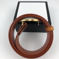 Wholesale men designers belts Women Man Classic Casual Leather Black Brown Belt cinturones de diseño Width cm With box