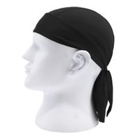 Wholesale 4 Colors Men Summer Quick Dry Pure Bik Cap Running Riding Hood Headband Head scarf Bandana Headscarf Pirate Hat