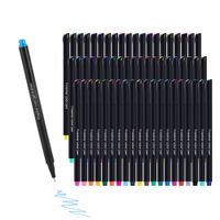 Wholesale 24 kinds of color pen fine line water based brush painting set needle
