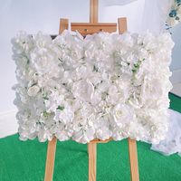 Wholesale Decorative Flowers Wreaths Artificial Silk Rose Butterfly Orchid Flower Wall Wedding Background Peony Phalaenopsis Road Lead El Decor