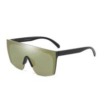 Wholesale One piece lens large frame black heat sun glass outdoors protection wave pad sports sunglass for men