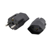 Wholesale Smart Power Plugs Europ AC Plug Charger Swiss To Germany Adaptor Travel Adapter Socket A V EU Electrical