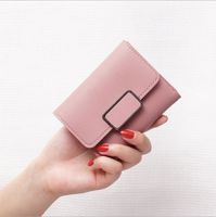 Wholesale The First Layer of Cowhide Women Mini Wallet Rfid Blocking Credit Card Wallets for Men Short Purse with Coin Pocket Real Leather