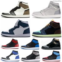 Wholesale jumpman Dark Mocha High Black Toe Men Women Basketball Shoes s Mid Navy Blue UNC Sneakers Sports Jogging sweater Trainers With Box