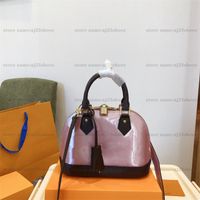 Wholesale ALMA BB designer Bag Rose pink Cross Body Bag Compact Totes Classic Charm Vintage Versatility Shell bags designers handbags