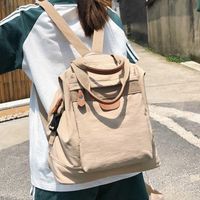 Wholesale Backpack Style Student Raincoat Backpack Women s Retro Schoolbag Nylon Long Handle Youth Fashion