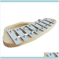 Wholesale Sports Outdoorswooden Hand Knock Xylophone Glockenspiel With Mallets Tones Aluminum Sheet Musical Instrument Educational Toy Fishing Aes