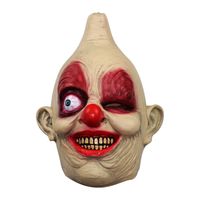 Wholesale Halloween Party Jester Jolly Mask One eyed Horror Clown Masks Full Face Mascherine Masque for Adults CY