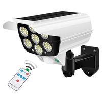 Wholesale Cameras LED Solar Lights Outdoor Motion Sensor Fake Surveillance Camera Light Lumens IP65 Waterproof Modes