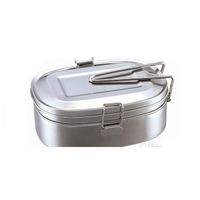 Wholesale Bowls Stainless Steel Food Container Metal Box Double Layer Ecofriendly Lunch Set Dishwasher Safe Bpa Qb2O4 T4Vkb