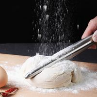 Wholesale Stainless Steel Rolling Pin Kitchen Dough Roller Bake Pizza Noodles Cookie Dumplings Making Non stick Baking Tool Utensils GWD12363