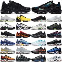 Wholesale 2022 tn tns plus mens max running shoes men women Black White Batman Hyper Psychic Blue Spider Web Oreo Neon Green Sustainable outdoor sports trainers sneakers