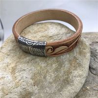 Wholesale high end foreign trade European and American Jewelry men s Woven Leather Rope Bracelet lovers Leather Bracelet