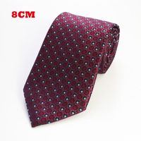 Wholesale Bow Ties RBOCO cm Jacquard Woven Tie For Men Striped Neckties Man s Neck Wedding Business Party Factory Sale