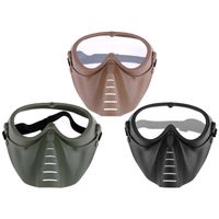 Wholesale Adjustable Cycling Full Face Mask Shock Resistance CS Game Paintball Shooting Outdoor Tactical Goggles Protection Face Mask