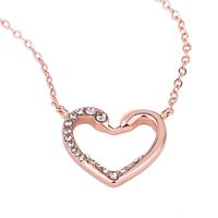 Wholesale Fashion New Love Pendant Swan Girl Sweet Temperament Heart shaped Clavicle k Gold Necklace