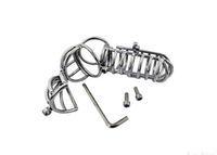 Wholesale 2022 adultshop Steel Chastity Stainless Latest Whole Enclosed Large Male Belt Device Cock Penis Cage Ring Adult Bondage BDSM Sex Toy A069 A070
