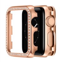 Wholesale 2 in Diamond Watch cases Luxury Bling Crystal Aluminum alloy Cover for Apple Series SE Case mm mm mm mm