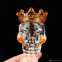 Wholesale Colorful skull Style Glass Bowls mm bowl Male Thick Big Bowl Piece For Glass Water Bongs