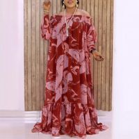 Wholesale Casual Dresses African Long For Women Maxi Party Off The Shoulder Full Sleeve Floor Length Fashion Elegant Evening Night Clothes