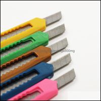 Wholesale Cutting Supplies Office School Business Industrial Art Cutter Students Paper Utility Snap Off Retractable Razor Blade Knife Stationery Col