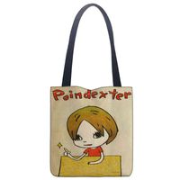 Wholesale Fashion Bag Tote Custom Nara Yoshitomo Printing Shoulder Canvas Shopping Travel Book Handbag