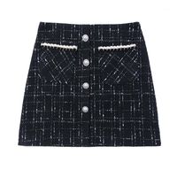 Wholesale Arrival Top Fashion Empire Mini Plaid A line Style Skirts Female Package Cloth Short Skirt Of Tall Waist Temperament