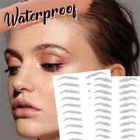 Wholesale Temporary Tattoos Eyebrow Tattoo Sticker False Eyebrows D Hair like Authentic Lasting Makeup Water based Eye Brow Stickers Cosmetics