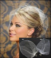 Wholesale New White Ivory Black Bridal Net Birdcage Veils Charming Wedding Veil Hats Fascinator Face Veils with Comb UK