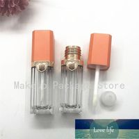 Wholesale Storage Bottles Jars ml Clear Empty Orange Square With Heart Lip Gloss Container DIY Portable Cosmetics
