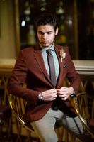 Wholesale Custom Made Wedding Tuxedos Vintage Formal Man Suits Groom Wear Men s Polyester Pieces Jacket Pants Blazers