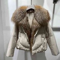 Wholesale Fox fur grass Haining new short detachable down jacket young women s coat