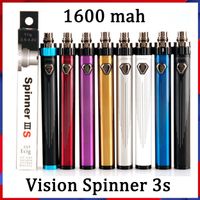 Wholesale Vision Spinner S IIIS mAh Battery Variable Voltage V V Top Twist USB Passthrough ESAM T For Thread Atomizer Tank
