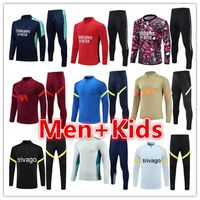 Wholesale mens kids kit soccer tracksuit football jerseys maillot chandal futbol survetement foot jersey sets men Trainers training set